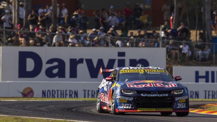 Race-one winner Broc Feeney continues to enjoy a productive weekend at the Darwin Supercars. (HANDOUT/EDGE PHOTOGRAPHICS)