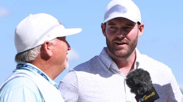 Grayson Murray with his former caddie, Kip Henley. 